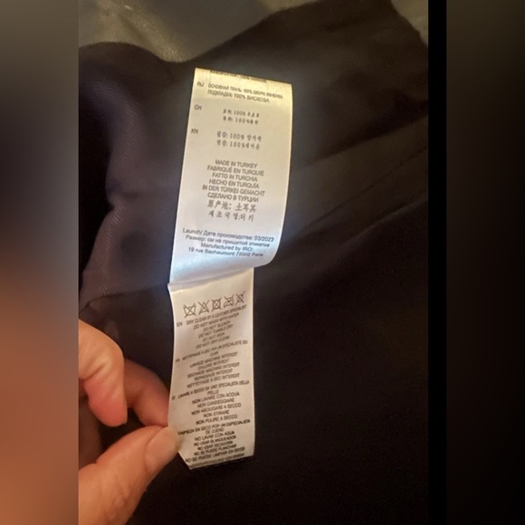 IRO WOMEN’S LAMB LEATHER SKIRT, SIZE 23W, Retail $995, Brand New W/Tags - Picture 6 of 7